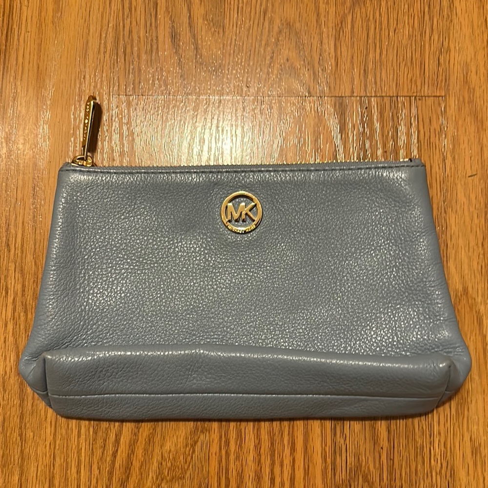 Never used Michael kors powder blue clutch wallet